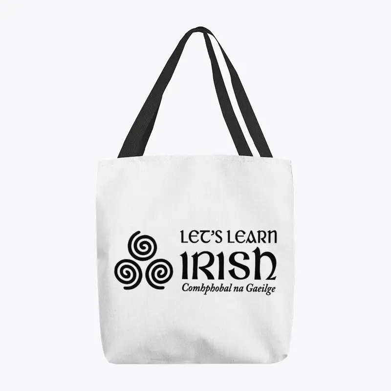 Let's Learn Irish Tote Bag (White)